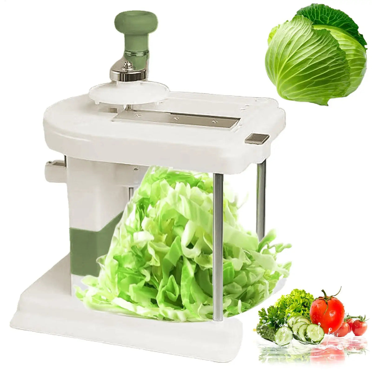 Manual Cabbage Shredder & Slicer for Sauerkraut & Coleslaw