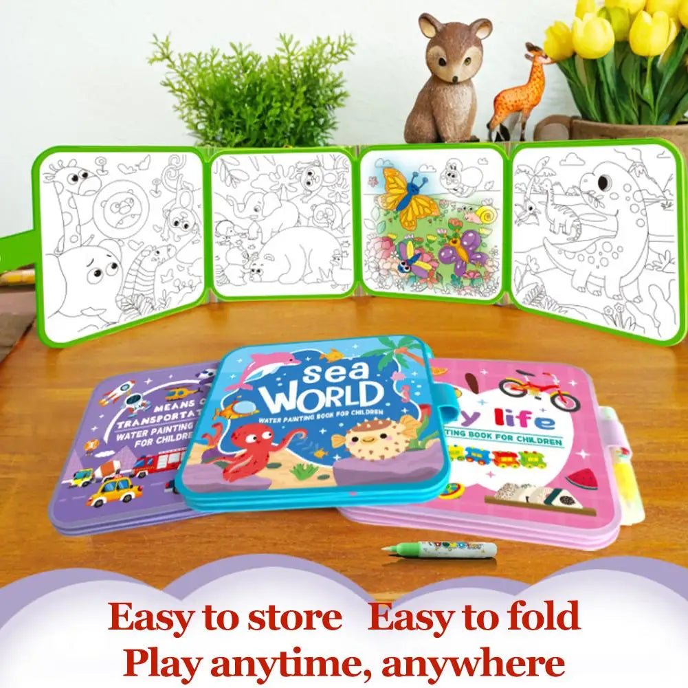 Magic Water Drawing Book DIY Doodle Coloring Books Birthday&holiday