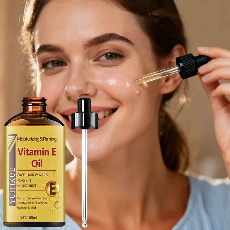 YUTIKUE Vitamin E Oil 100ml – Face, Hair & Nail Serum