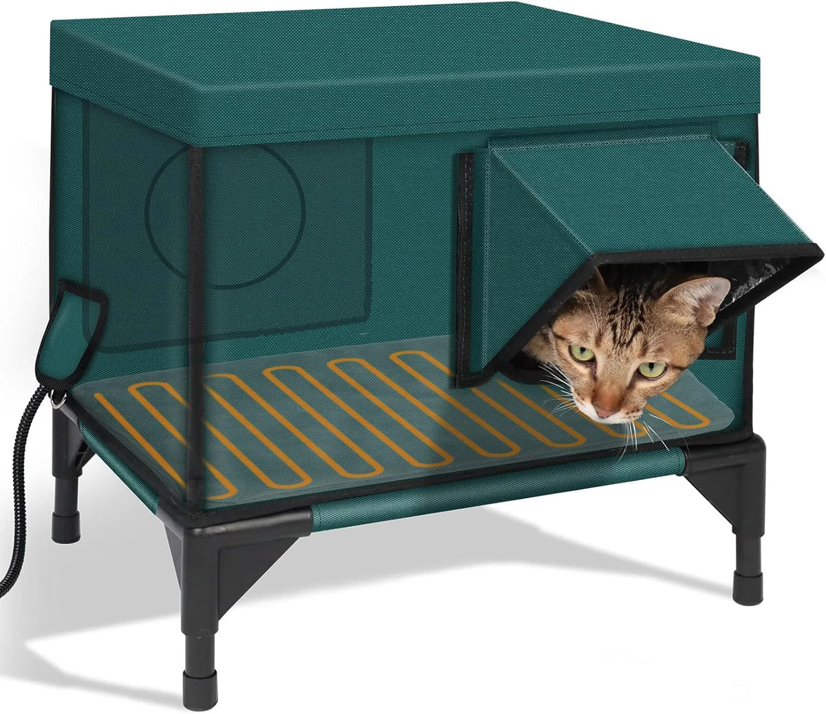 Foldable Outdoor Cat Tent Bed – Insulated Kitten Nursery & Enclosure