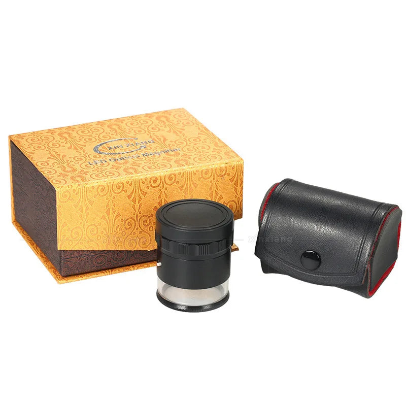 10X LED Magnifier with Scale & Optical Glass – Textile Loupe