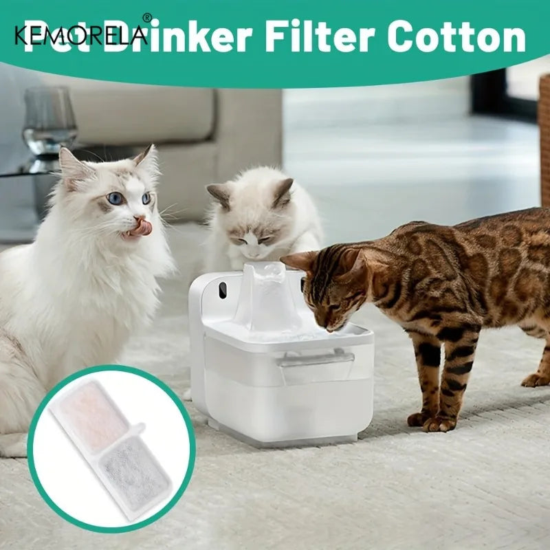 Activated Carbon Cat Fountain Filters – 6/12 PCS Replacement