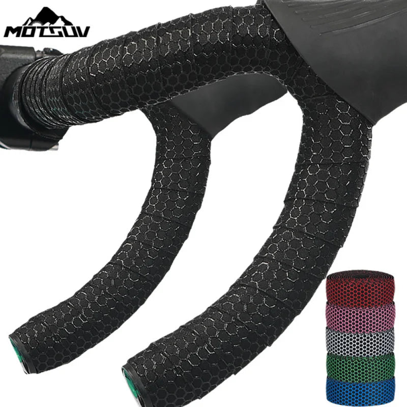 Road Bike Handlebar Tape – Honeycomb Silicone EVA Anti-Slip Wrap