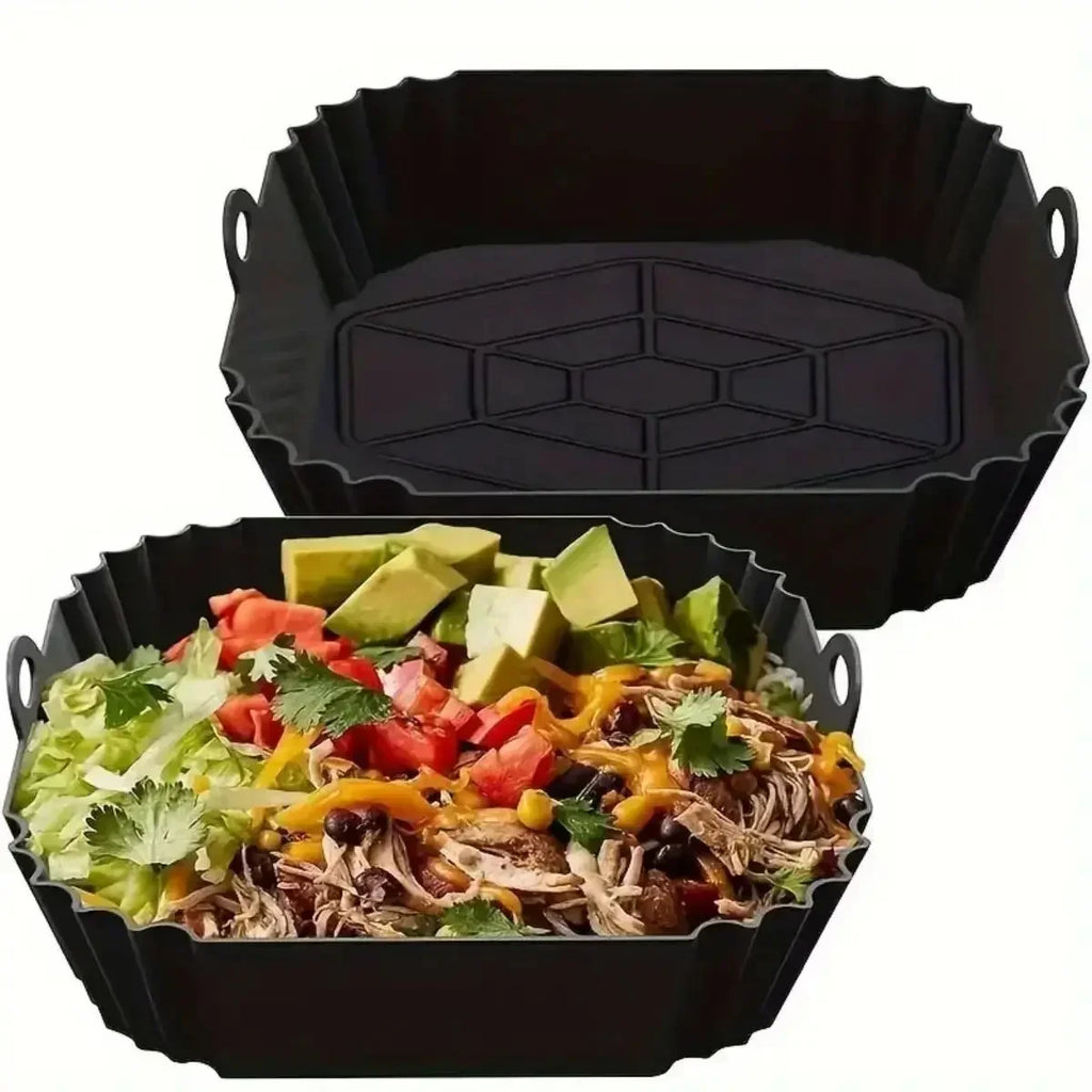 Reusable Silicone Air Fryer Liner – Non-Stick Foldable Baking Mat
