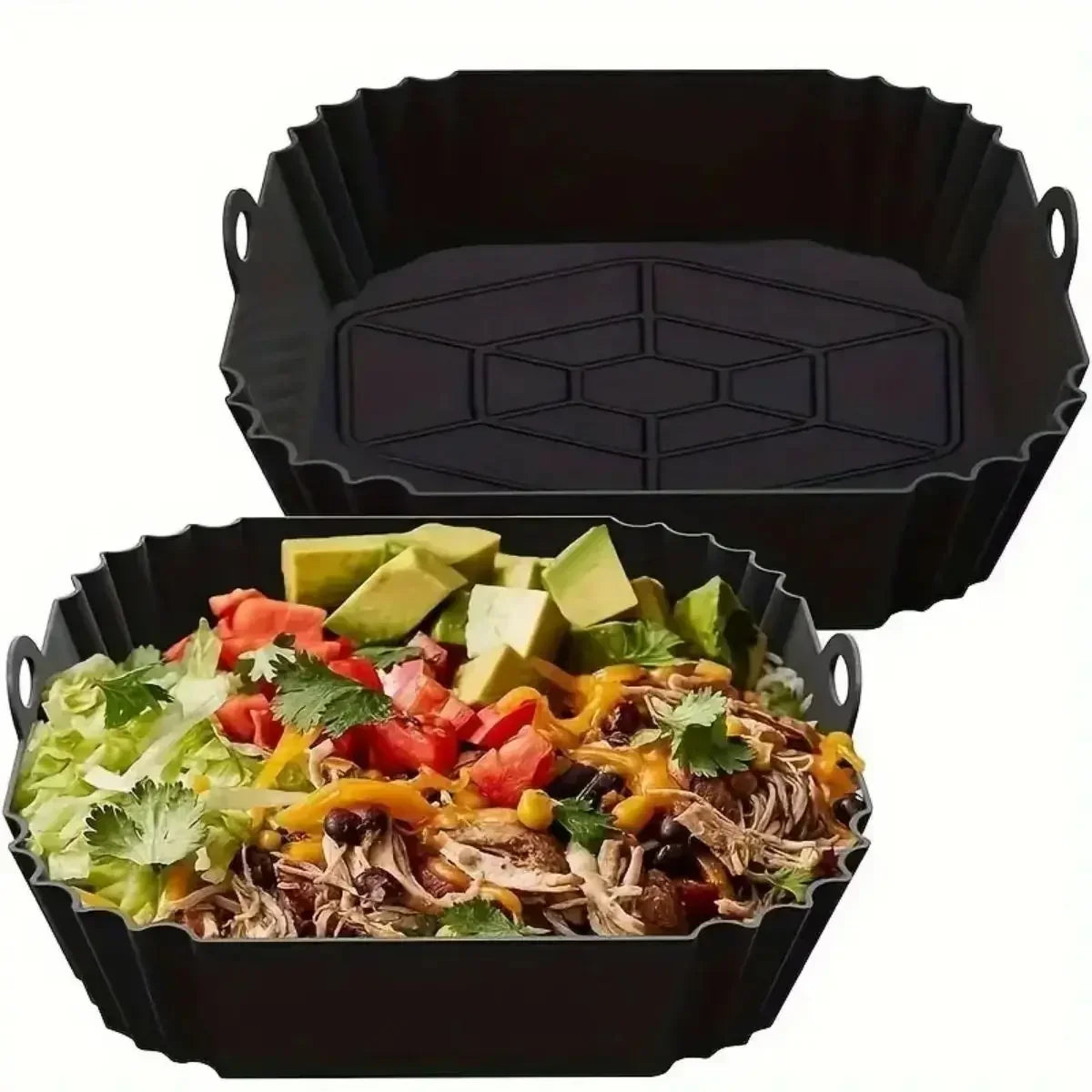 Reusable Silicone Air Fryer Liner – Non-Stick Foldable Baking Mat