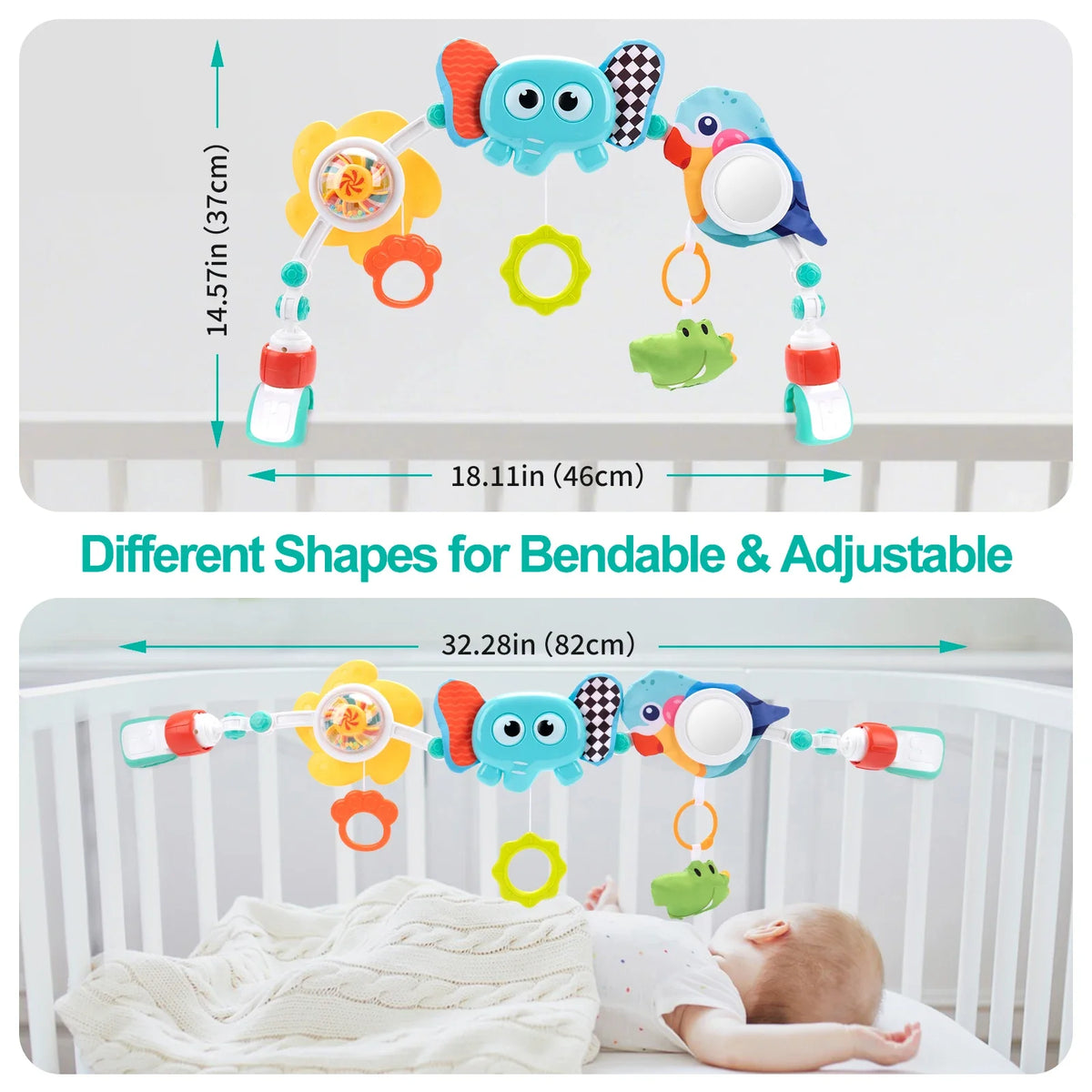 Baby Stroller Arch Toys Bouncer Toy Pram Activity Fine Motor Skills