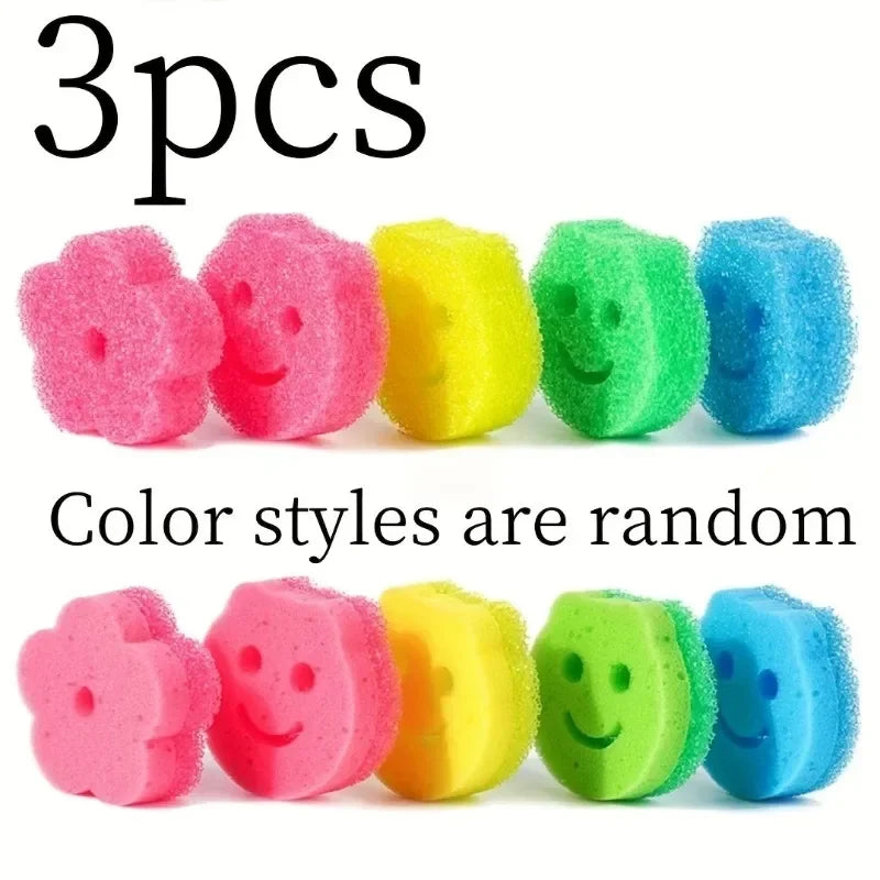 3-Piece Kitchen Magic Sponge Scrubbers – Heavy-Duty Pan Cleaner