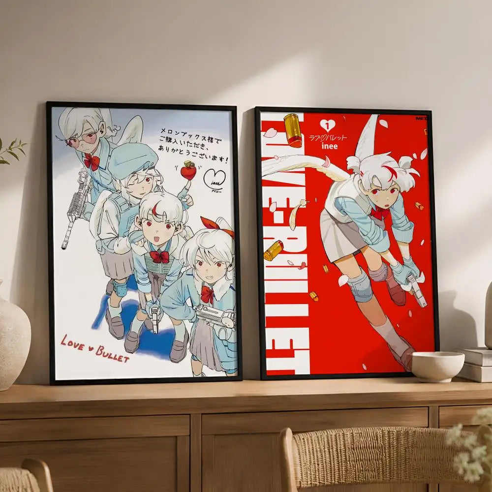 Anime L-Love Bullet Waterproof PVC Wall Poster – Peel & Stick HD
