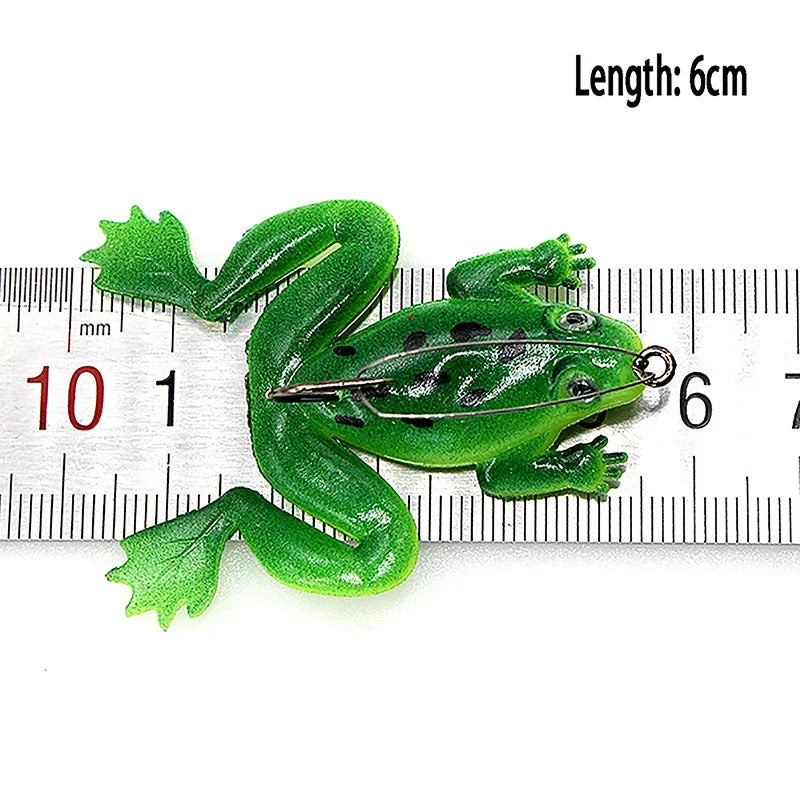 Soft Rubber Frog Fishing Lure 4.5g 6cm – Topwater Bass Bait