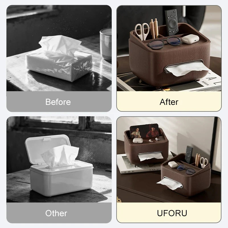 Paper Towel Holder Storage Box-modern Farmhouse Rectangular Plastic