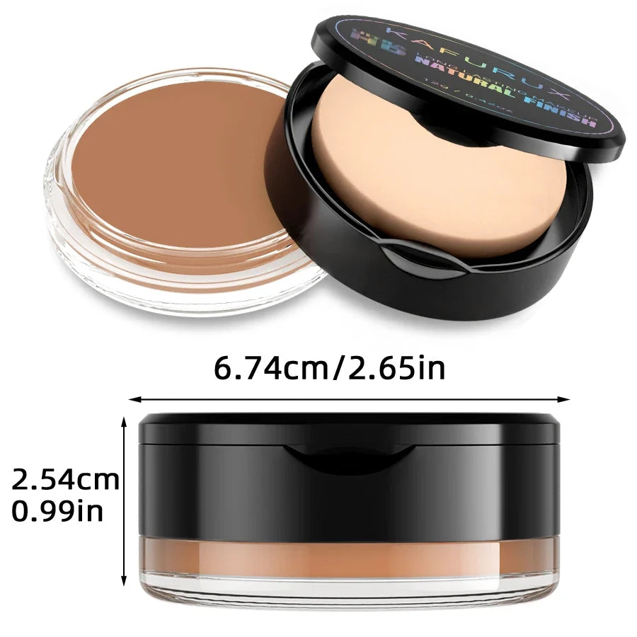 KAFURUX High Coverage Foundation Concealer Cream – 9 Shades