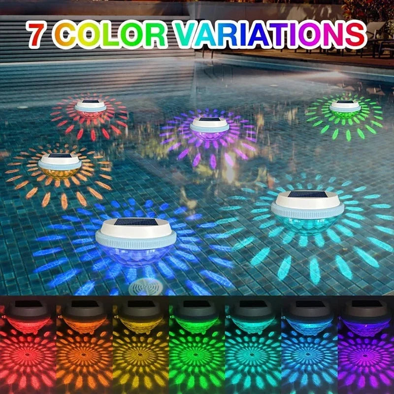 Peach Solar Floating Pool Light – RGB Color Changing LED