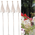 Copper Garden Stakes 6-Pack | Spiral Plant Support Rods