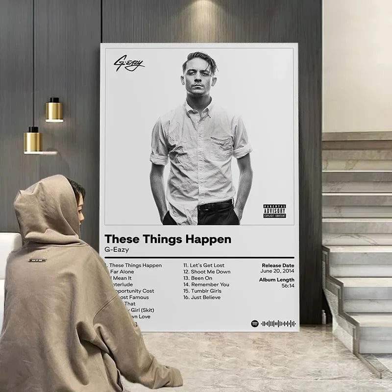 G-Eazy These Things Happen Too Canvas Poster | Rap Wall Art