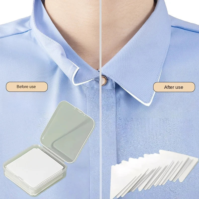 Collar Stay Clips – Triangle No-Curl Collar Brace for Shirts