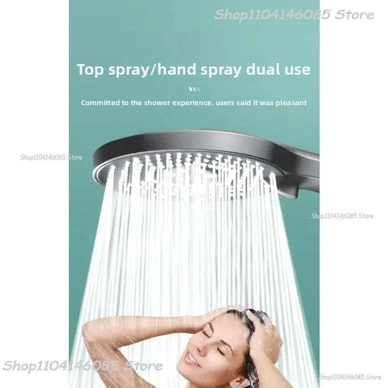 5-Mode High Pressure Handheld Shower Head | Black Water Saving