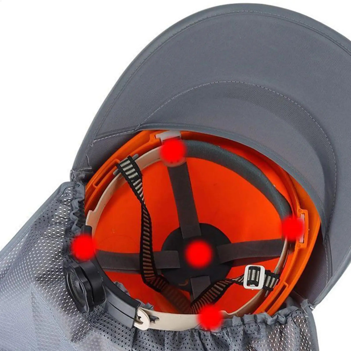 Hard Hat Sun Shade Neck Shield with Reflective Strip | Safety