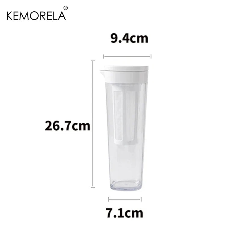 KEMORELA 1100ml Cold Brew Coffee Pot & Fruit Tea Bottle