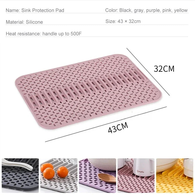 Silicone Sink Mat Protector | Heat Resistant & Non-Slip