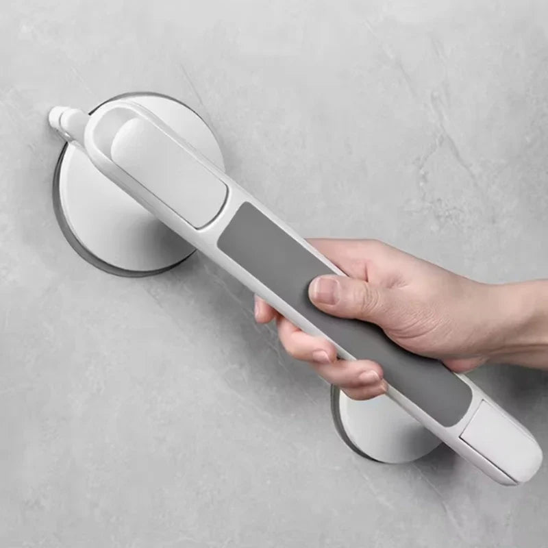 No-Drill Bathroom Grab Bar | Suction Cup Non-Slip Safety Rail