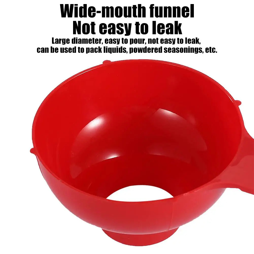 Wide Mouth Food Grade Plastic Funnel for Kitchen – 1-2 Pack