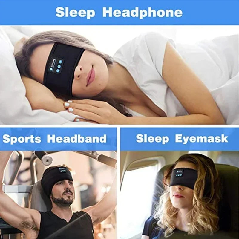 Removable Music Sleep Eye Mask Bluetooth Headband Sports Yoga Running