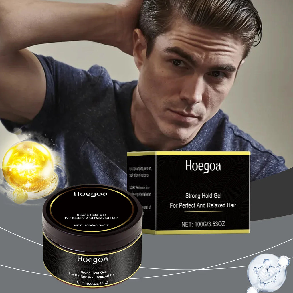 HOEGOA Men's Hair Clay Wax – Strong Hold Pomade 100g