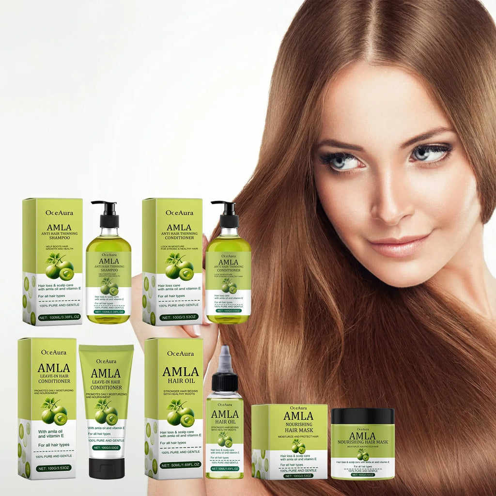 OceAura Castor Oil Hair Care Set – Shampoo, Mask & Serum
