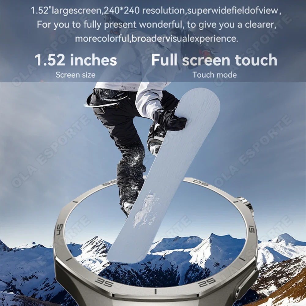 Ola Esporte Smart Watch 1.52" AMOLED Bluetooth Fitness Tracker