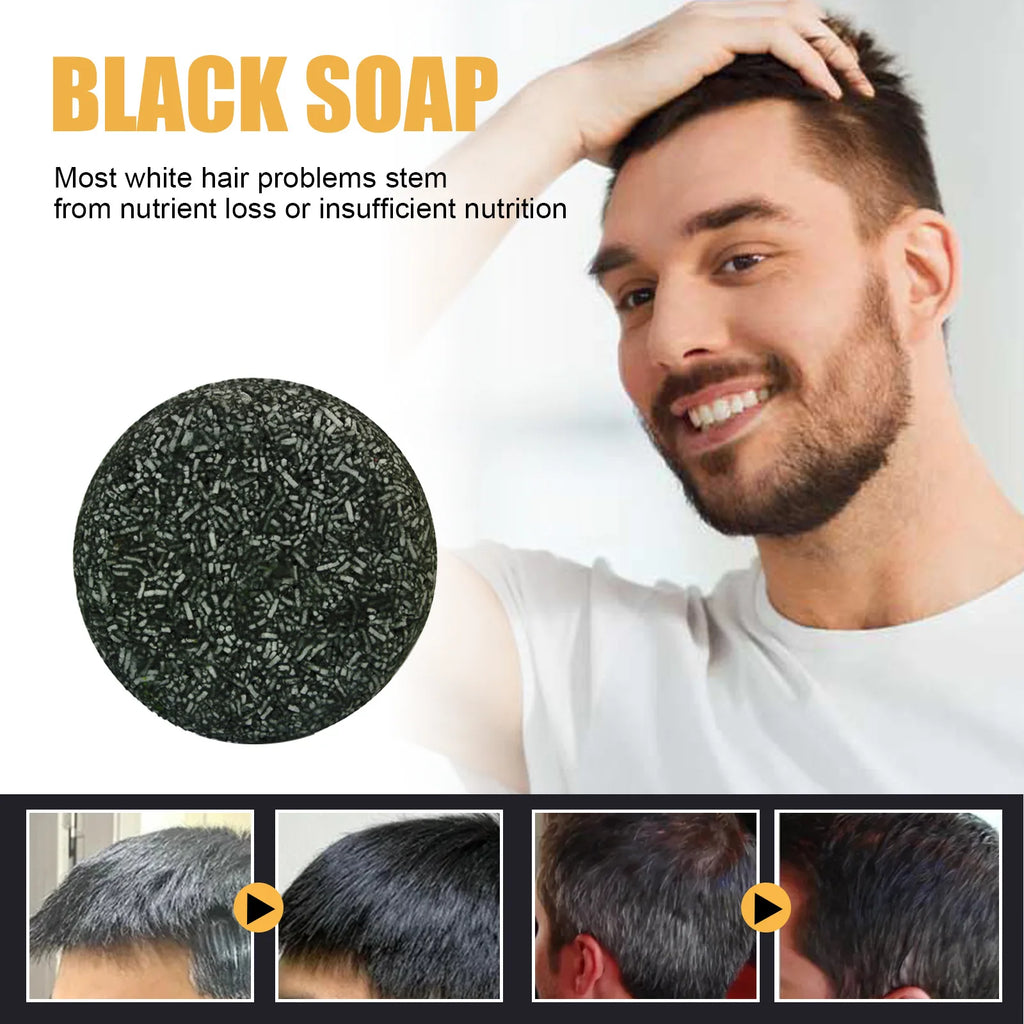 Hair Strengthening Shampoo Soap Cleansing Scalp Soften Strong Men