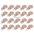 20-Pack Natural Beech Wood Baby Pacifier Clips | Safe & Non-Toxic