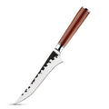 Hand Forged Boning Knife – Hammered Steel & Rosewood Handle