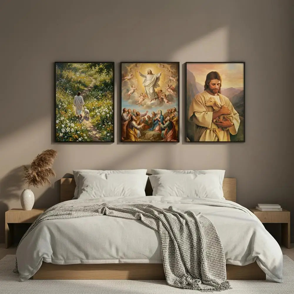 Bible Jesus HD Art Poster – Self-Adhesive Wall Sticker Decor