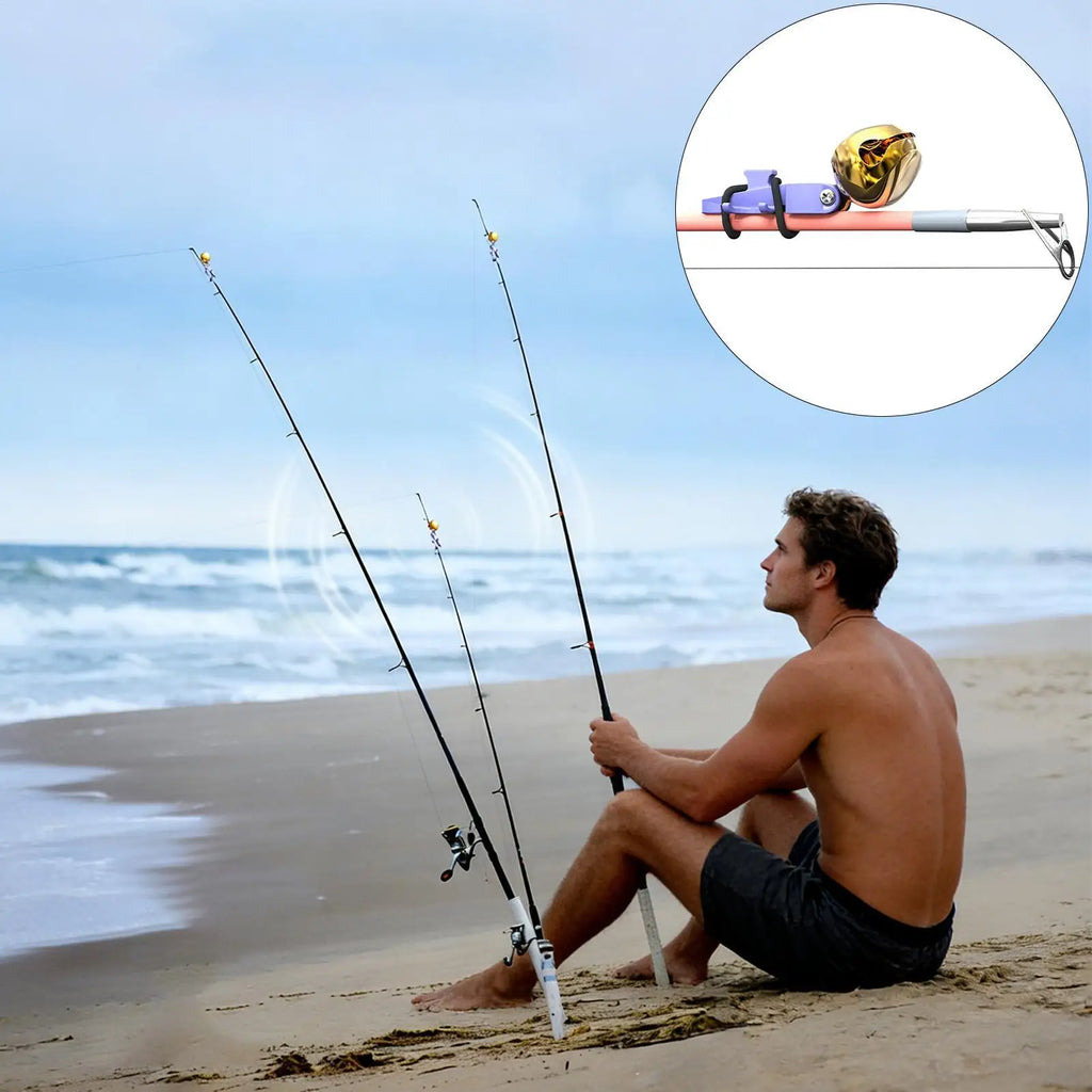 5-Pack Fishing Rod Tip Bells – Bite Alarm Clip for Carp & Sea
