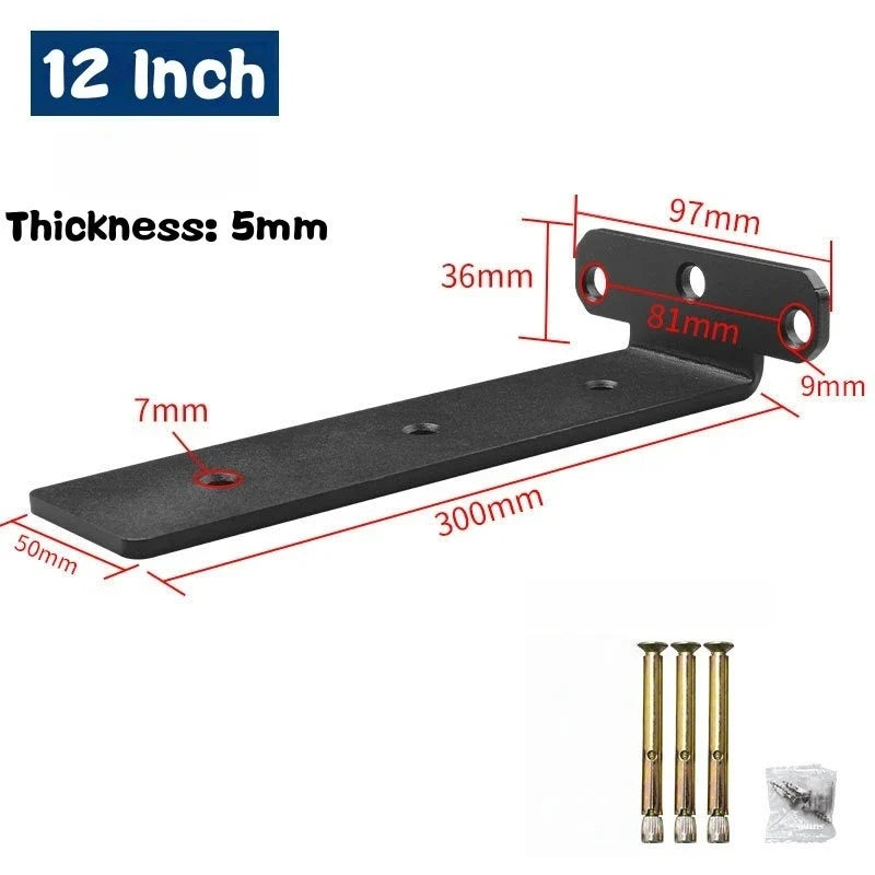 Heavy Duty Floating Shelf Brackets 400kg Hidden Wall Mount 2 Pack