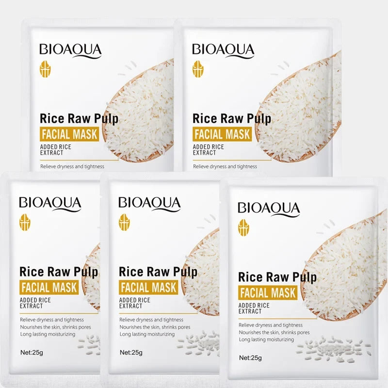 Rice Extract Sheet Mask – Pore Refining, Glass Skin & Hydration
