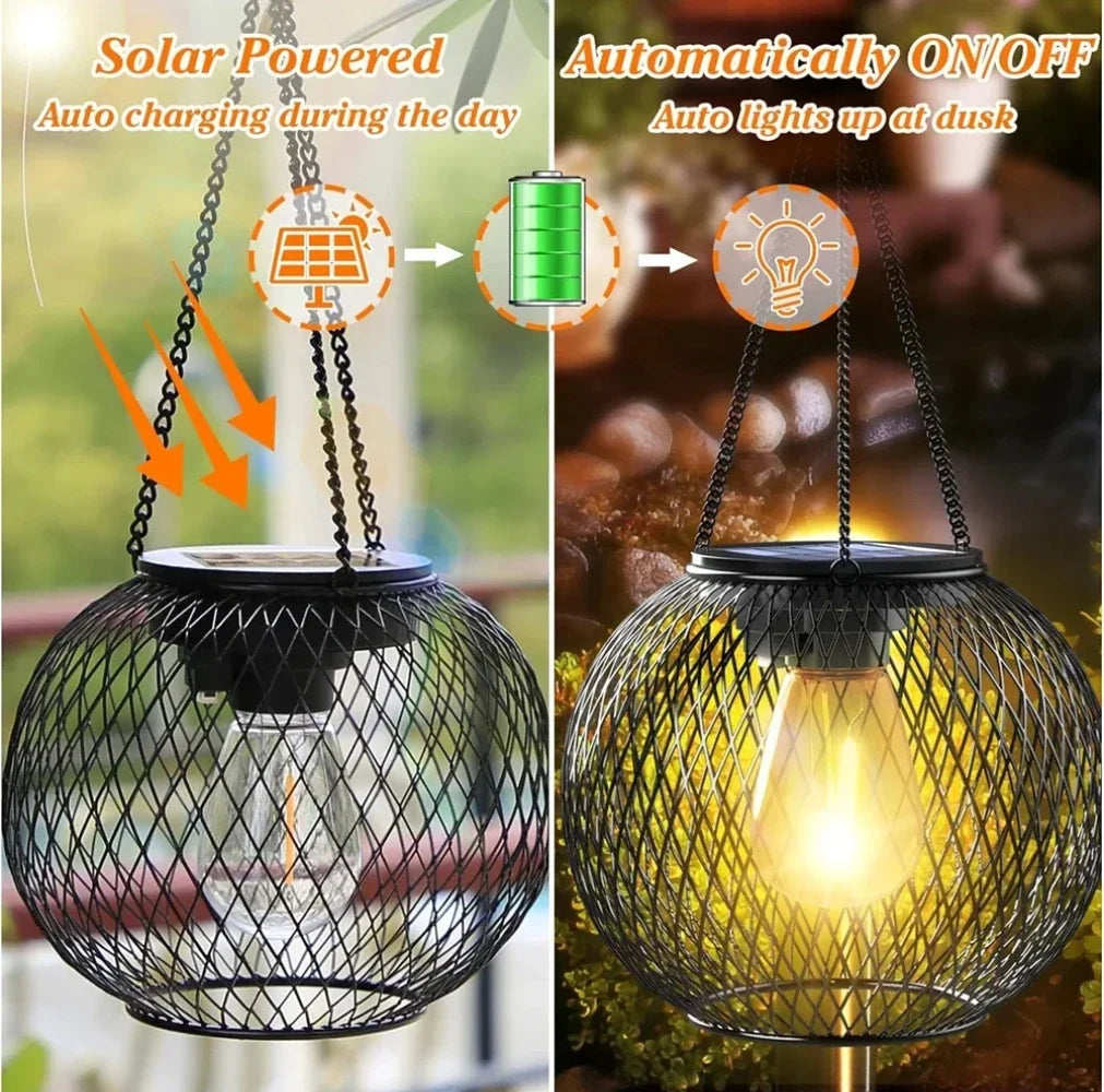 Solar Hanging Lantern – Waterproof Outdoor Garden Light
