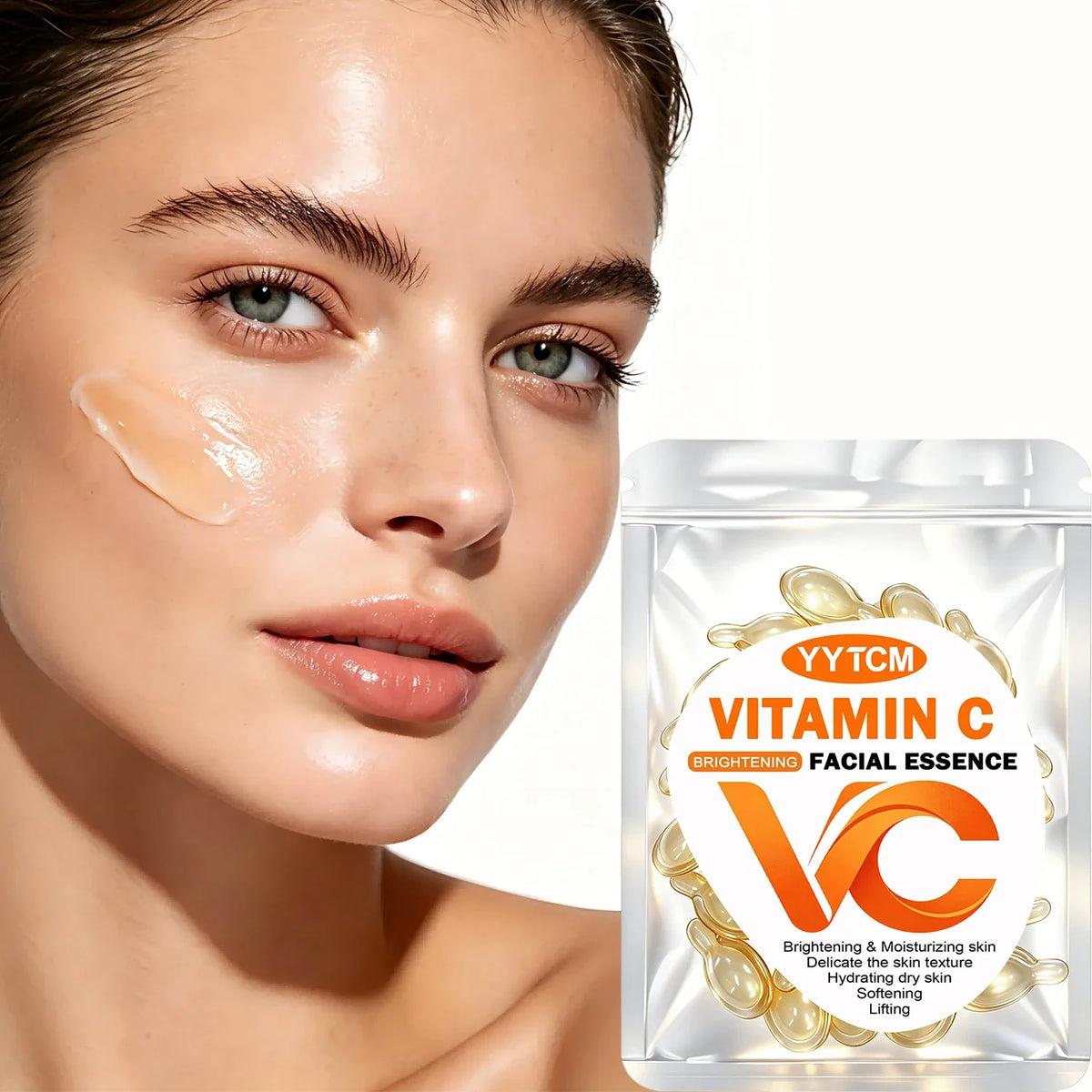 Vitamin C Face Serum Capsules – Brightening, Firming & Hydrating