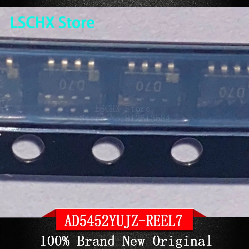 5pcs AD5452YUJZ-REEL7 12-Bit Multiplicative DAC Chip TSOT-23-8