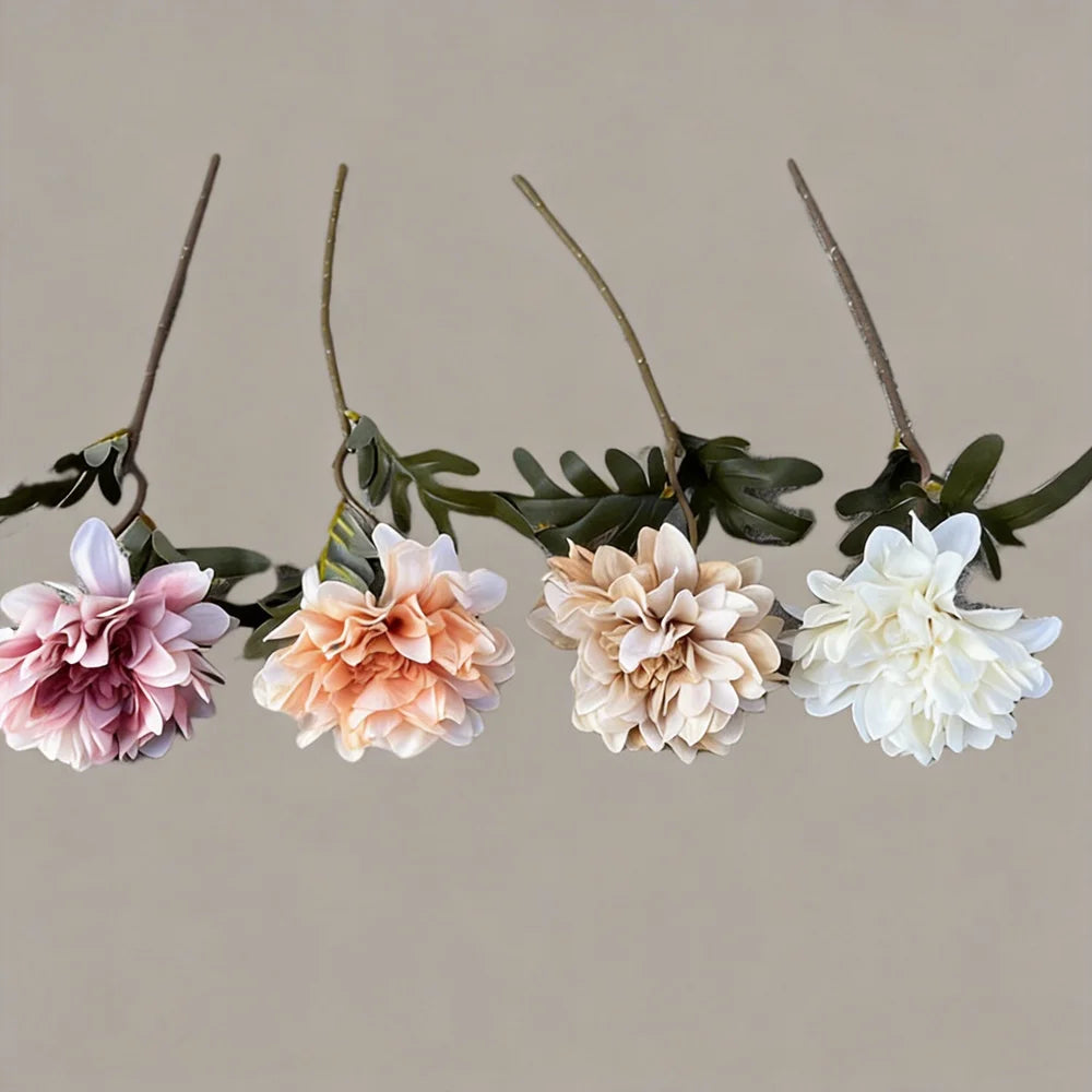 High-end Moisturizing Dahlias Real Touch Artificial Flowers Home