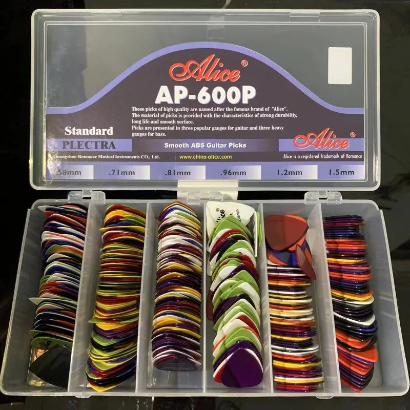 Alice AP-600P Q Boxed Guitar Picks 600 Matte Bright