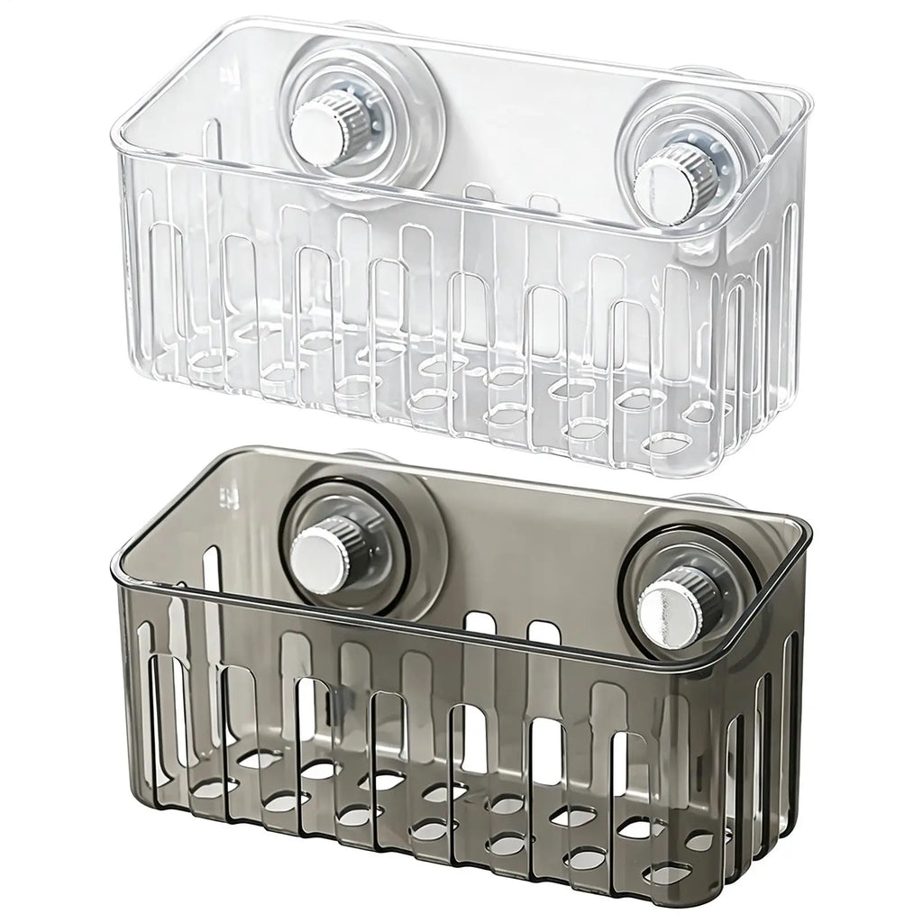 Suction Cup Sponge Holder | No-Drill Sink & Shower Organizer