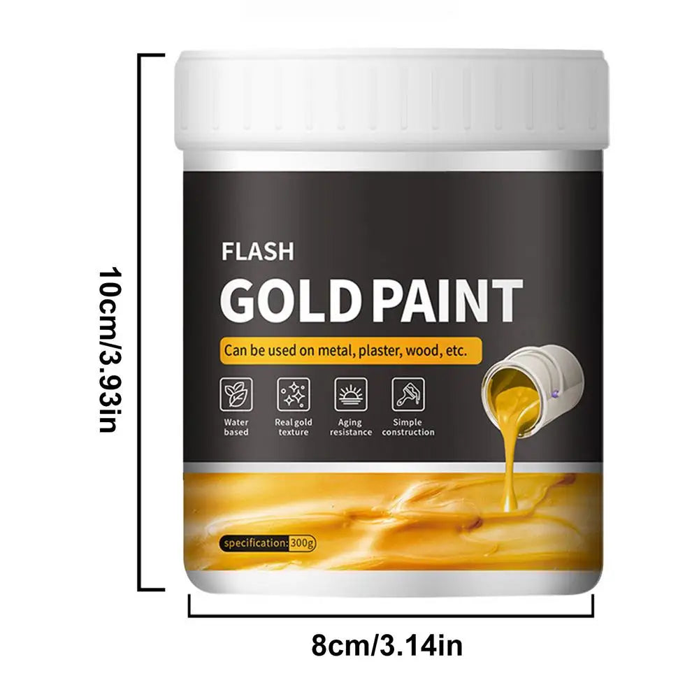 Liquid Gold Foil Paint 300g – Fast Drying, Non-Fading