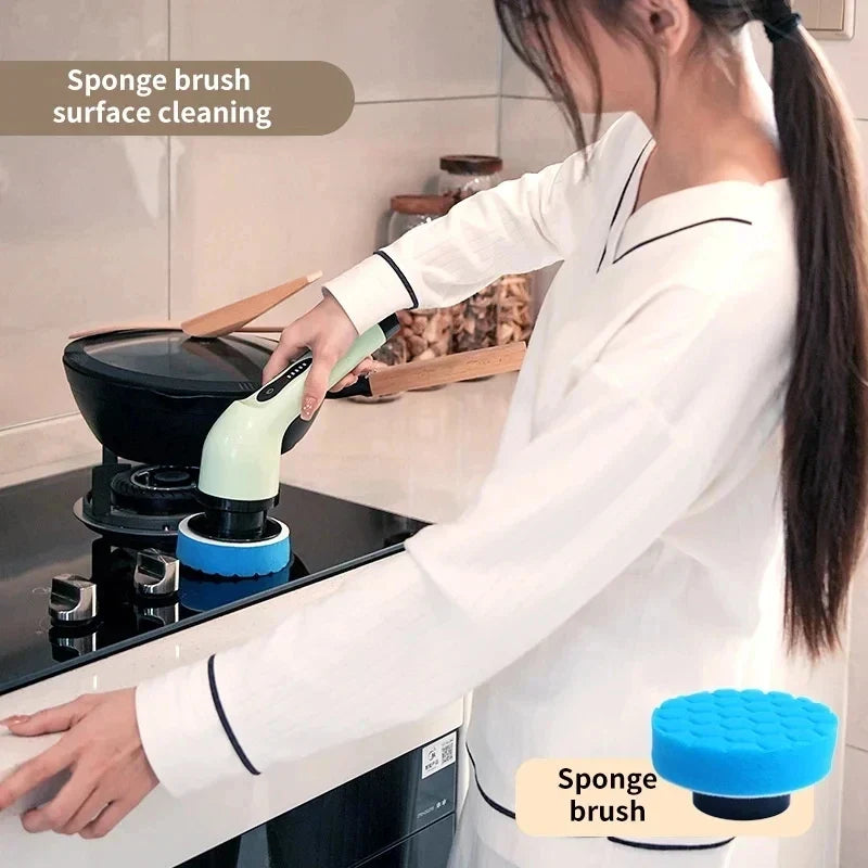 HOMEFISH 9-in-1 Electric Spin Scrubber | Kitchen & Bathroom
