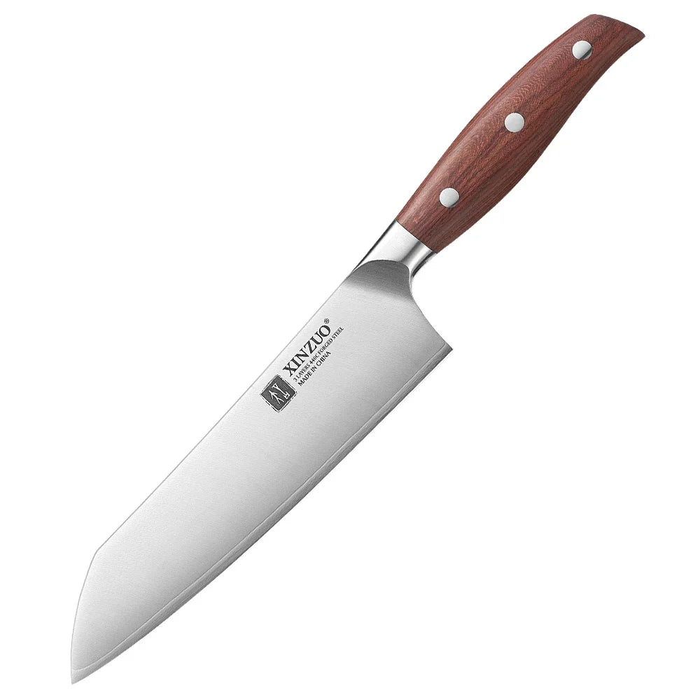 XINZUO 3-Piece Knife Set – Bunka Santoku Utility 440C Steel
