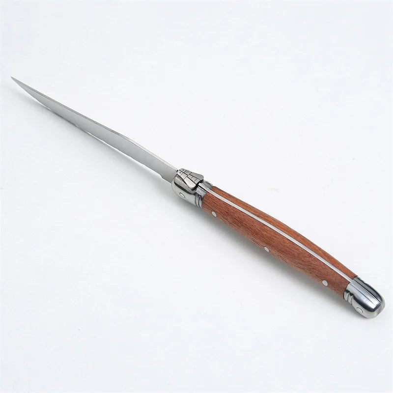 Serrated Steak Knives Set 4/6/8 Pc – Full Tang Steel & Wood Handle