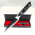 3.5" Damascus Steel Paring Knife – VG10 Core & Carbon Fiber