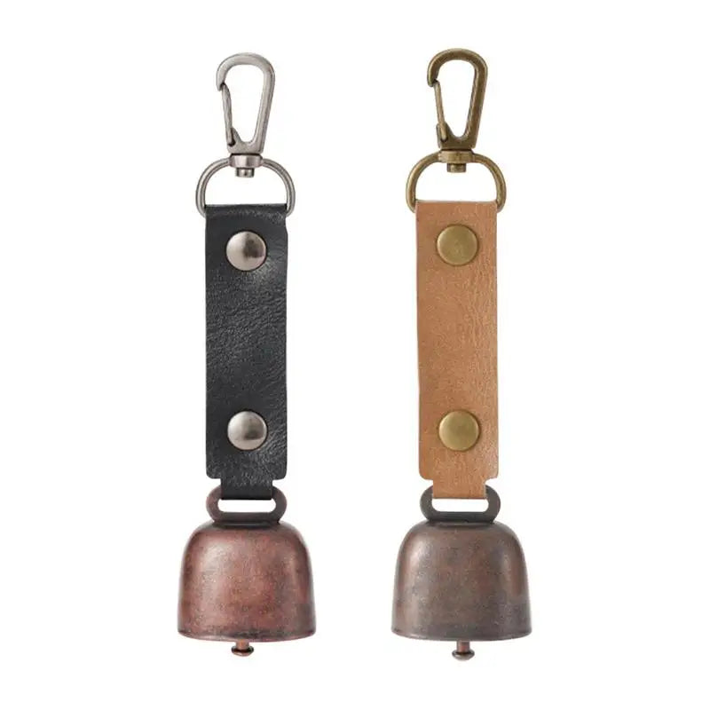 Bear Bell Loud Hiking Hikers Anti-lost Pet Dog PU Leather Strap Noise