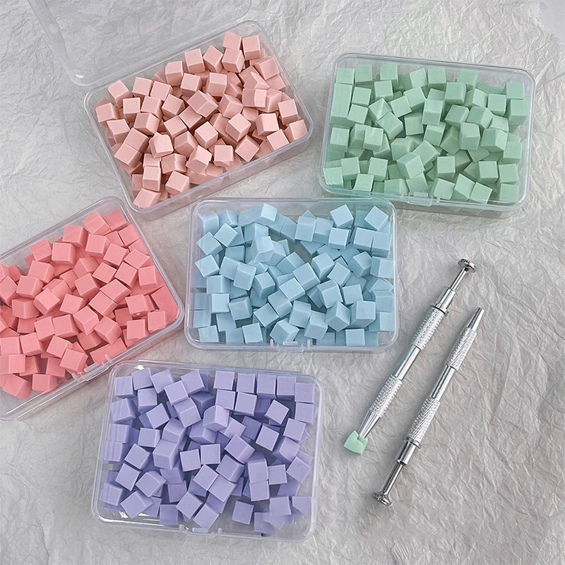 Nail Art Sponge Set 50/100 Pcs – Ombre Gradient Manicure Kit