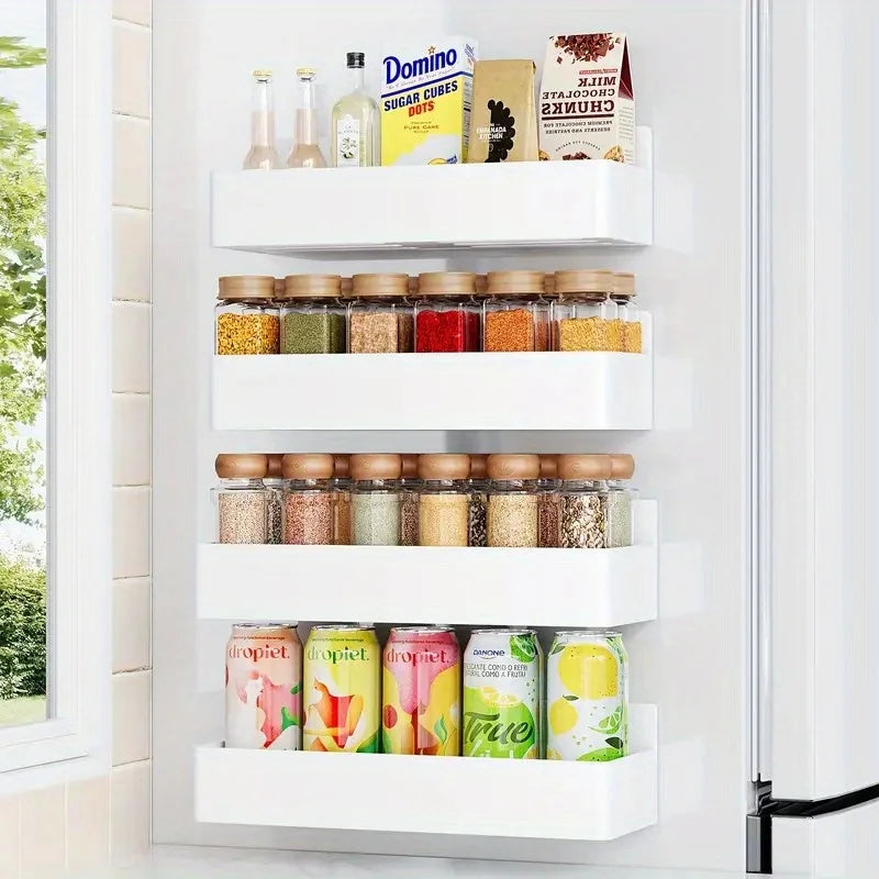 Magnetic Fridge Baskets Set of 2 – Kitchen Storage Rack